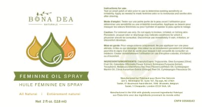 The Original All Natural Feminine Spray | Treats Symptoms of Yeast Infections & BV Fast! | 100% Yoni All-Oil Blend Made with Tea Tree, Lemongrass, and Orange Essential Oils | 2 oz. Spray