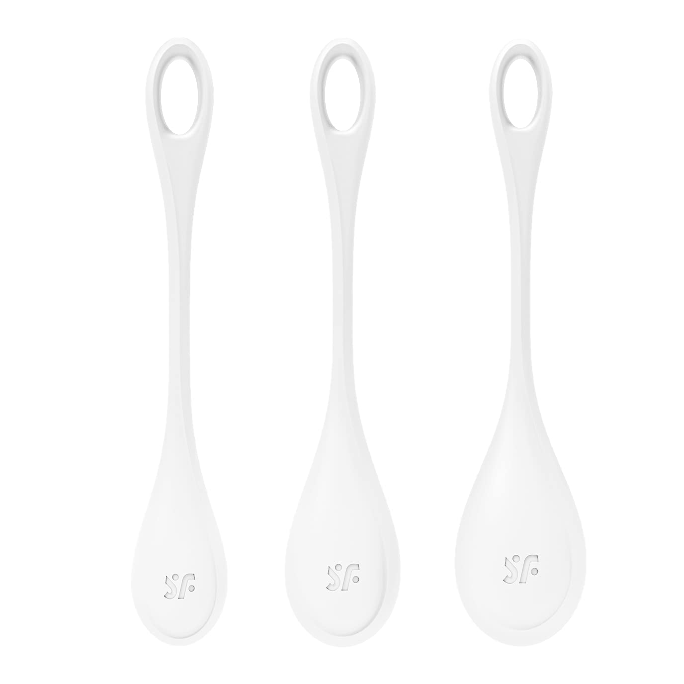 Satisfyer Yoni Power 1 Kegel Balls - Kegel Exercise Weights, Ben Wa Balls, Pelvic Floor Training, Tightening, Ideal for Beginners, 3-Piece Set (Red)