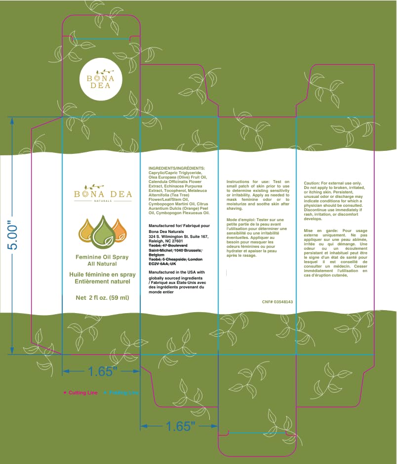 The Original All Natural Feminine Spray | Treats Symptoms of Yeast Infections & BV Fast! | 100% Yoni All-Oil Blend Made with Tea Tree, Lemongrass, and Orange Essential Oils | 2 oz. Spray