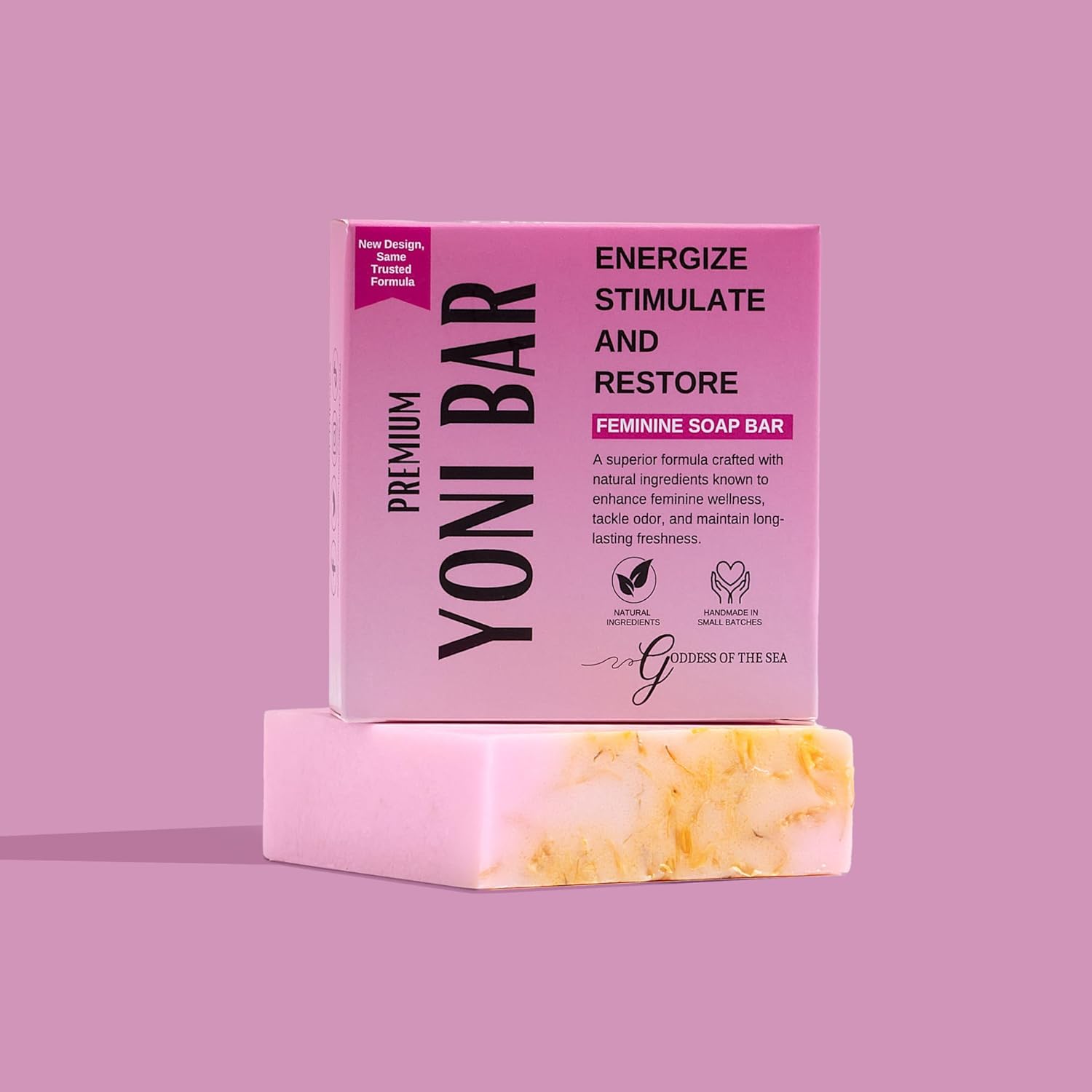 Goddess Of The Sea Beauty Bar Premium Yoni Bar – pH Balance Feminine Wash – Natural Ingredients Feminine Care Daily Oil Great for Razor Bumps, Dryness, BV, Odor – 3oz Yoni Bar