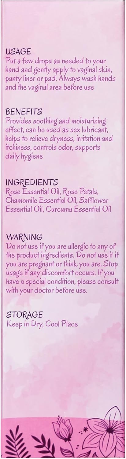 Fivona Yoni Oil Natural pH Balanced for Soothing Feminine Care - Blend of Essential Oils - Moisturizing Oil Blend for Odor Control, Detox 30ml