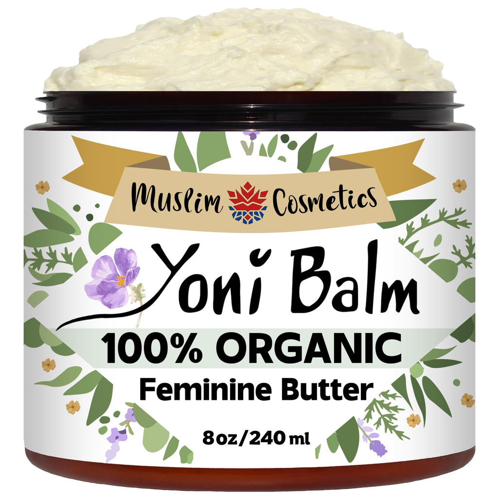 Organic YONI butter | Vulva balm | Vaginal Moisturizer | 100% Natural/Infused with 9 herbs || Made in Canada - Muslim Cosmetics - Yoni Butter (8oz (240ml))