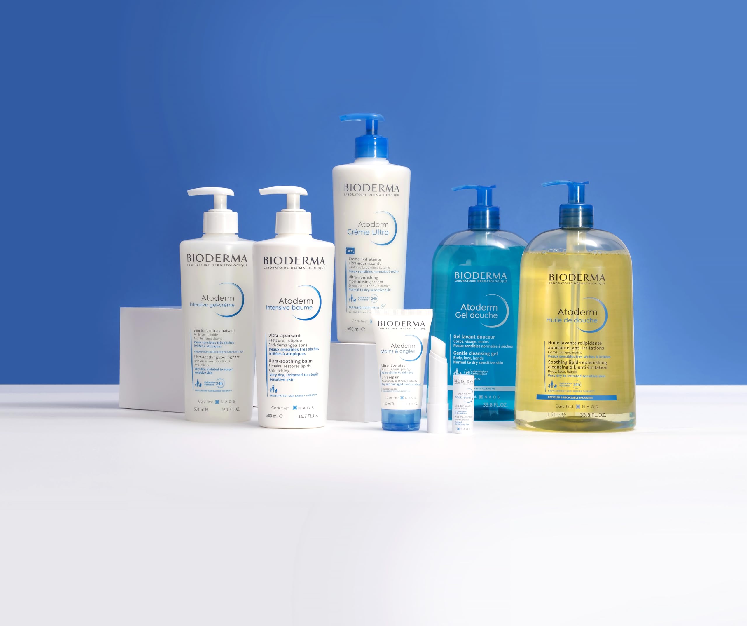 Bioderma Atoderm Shower-Oil, Cleansing-Oil For Face & Body, Nourishing Cleansing Oil For Dry to Atopic Sensitive Skin For Softer & Smooth Skin For Your Whole Family