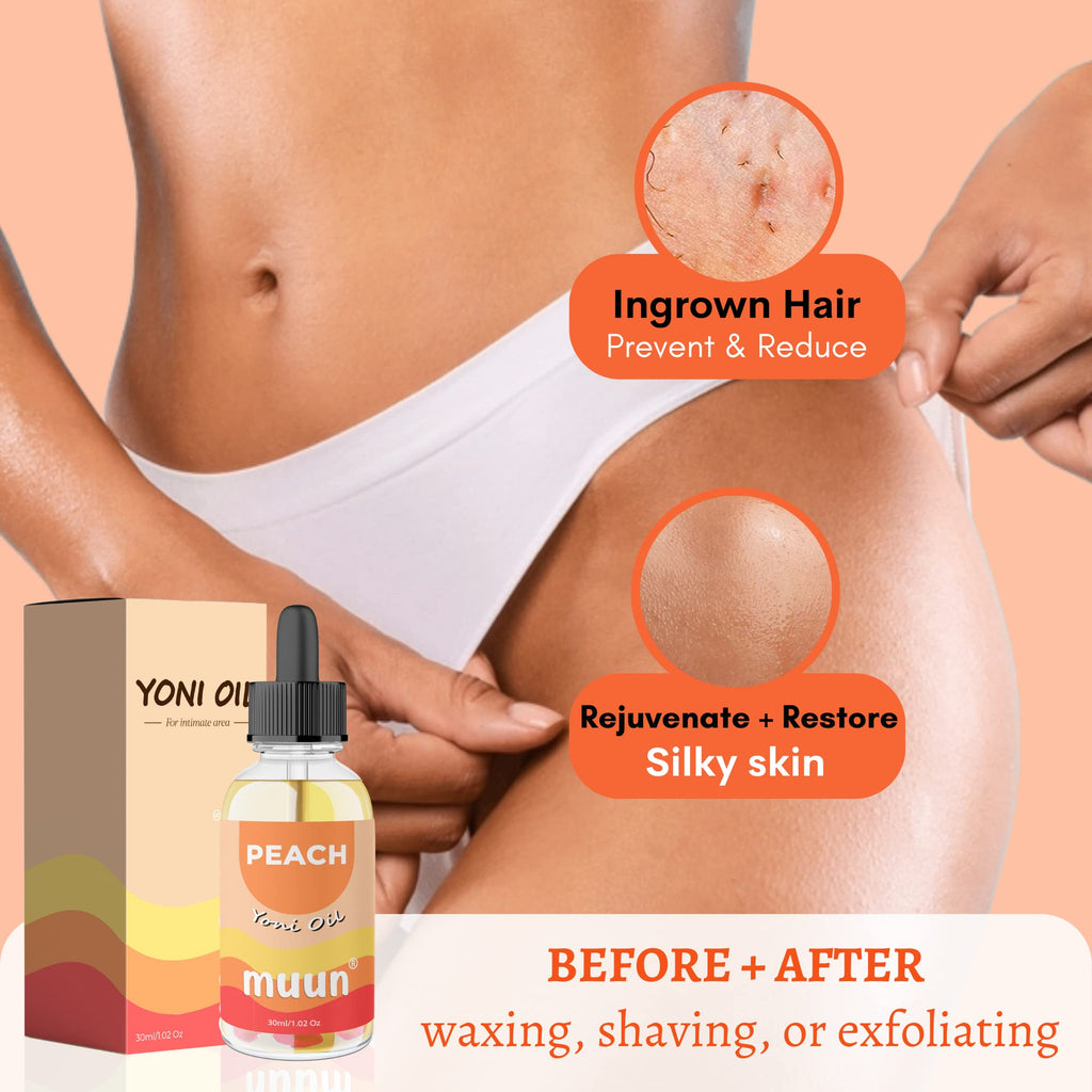 Muun Pineapple Intimate Oil for Dryness Perfume Oil After Shave Ingrown Hair Moisturizer & Nourishing Care For Women, 100% Natural