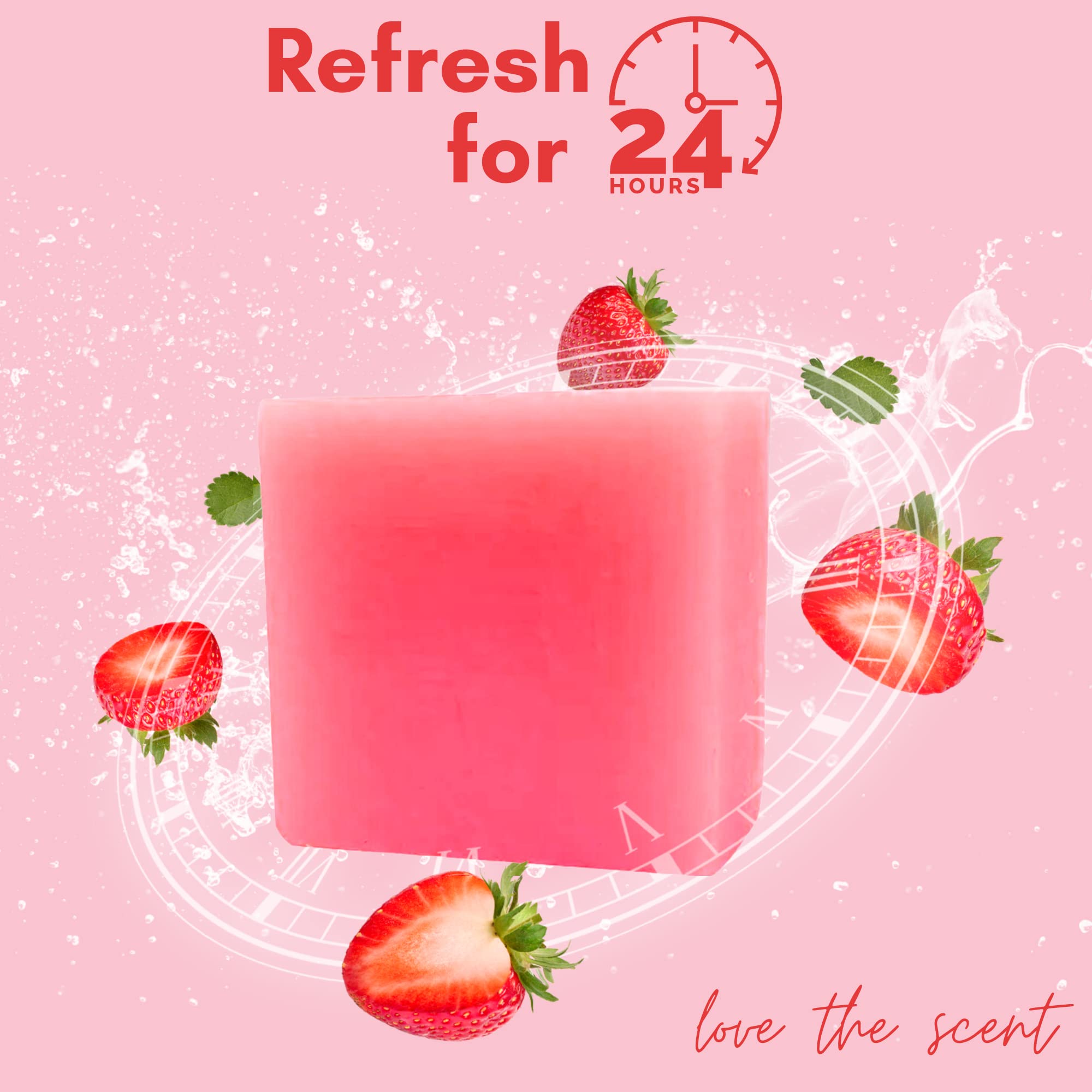 Muun Yoni Soap Bar - Pack 3 pH Balancing Cleanser - Probiotics & Natural Ingredients - Gentle Cleansing Formula Eliminates Odor Vaginal Health - Feminine Wash - Moisturizing Intimate (Strawberry, Pack of 3)