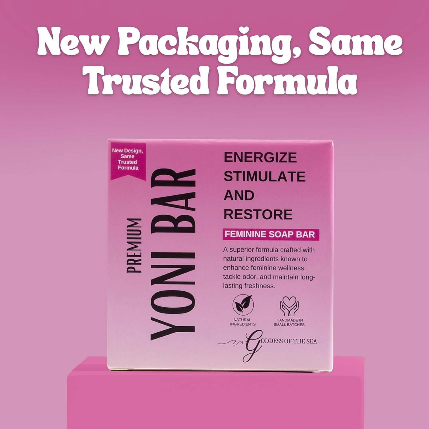 Goddess Of The Sea Beauty Bar Premium Yoni Bar – pH Balance Feminine Wash – Natural Ingredients Feminine Care Daily Oil Great for Razor Bumps, Dryness, BV, Odor – 3oz Yoni Bar