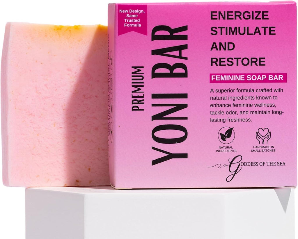 Goddess Of The Sea Beauty Bar Premium Yoni Bar – pH Balance Feminine Wash – Natural Ingredients Feminine Care Daily Oil Great for Razor Bumps, Dryness, BV, Odor – 3oz Yoni Bar