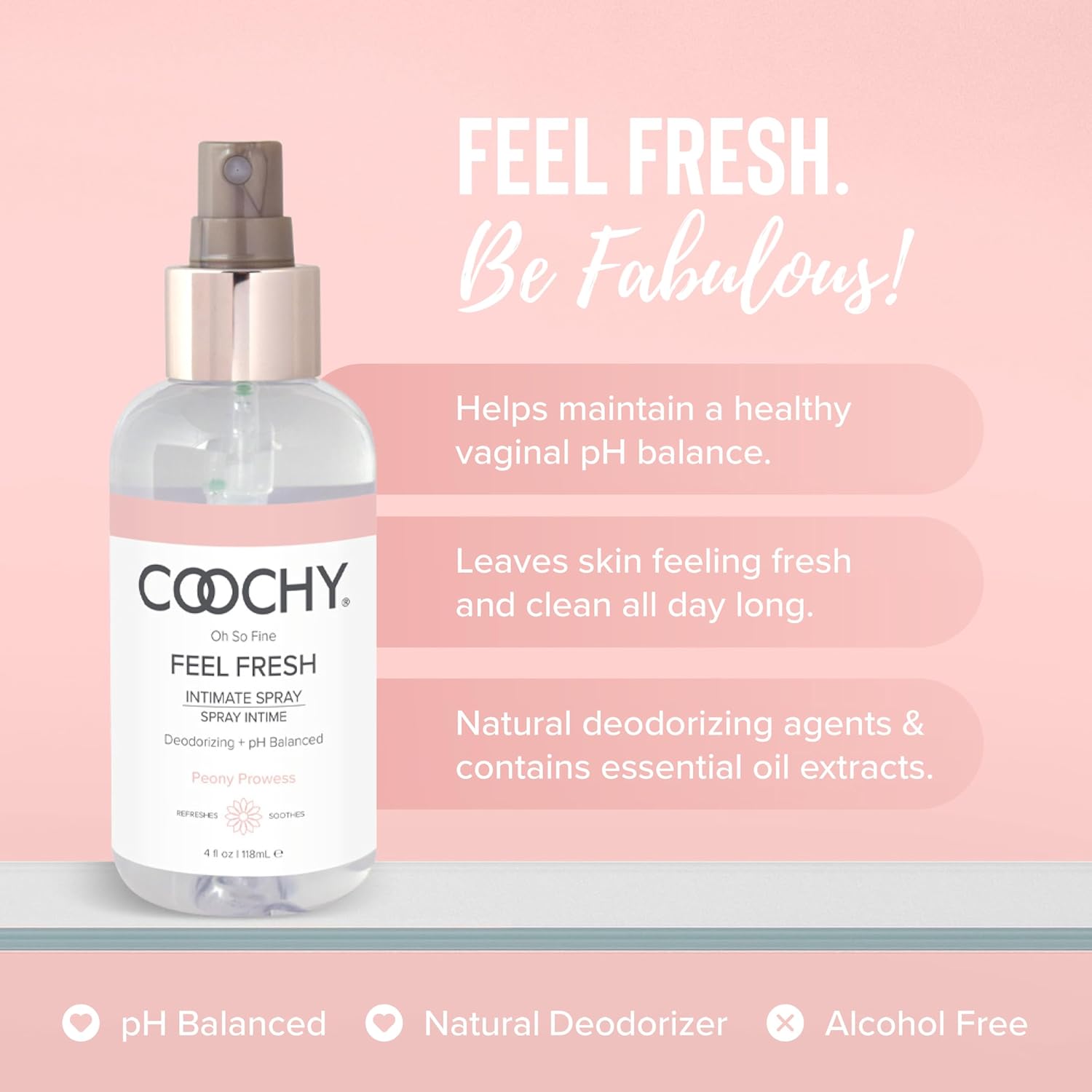 Coochy Intimate Feminine Spray Peony Prowess 4 fl.oz