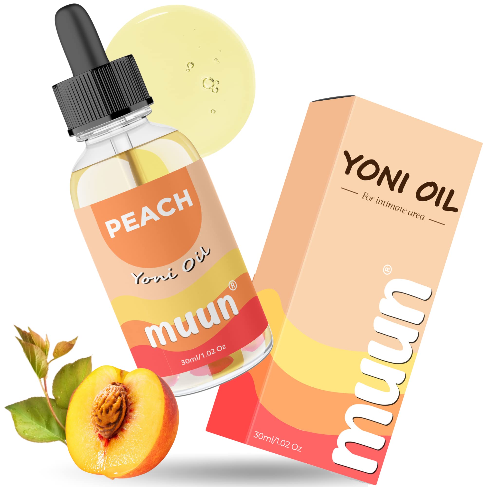 Muun Pineapple Intimate Oil for Dryness Perfume Oil After Shave Ingrown Hair Moisturizer & Nourishing Care For Women, 100% Natural