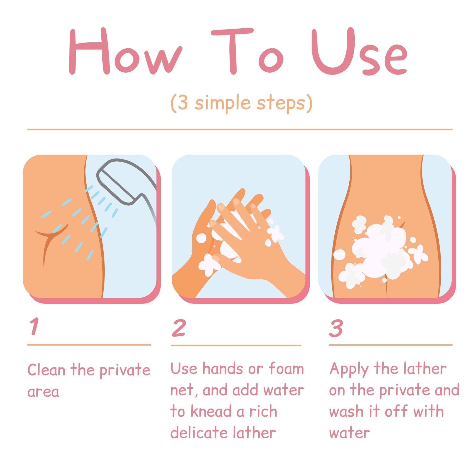 Muun Yoni Soap Bar - Pack 3 pH Balancing Cleanser - Probiotics & Natural Ingredients - Gentle Cleansing Formula Eliminates Odor Vaginal Health - Feminine Wash - Moisturizing Intimate (Strawberry, Pack of 3)