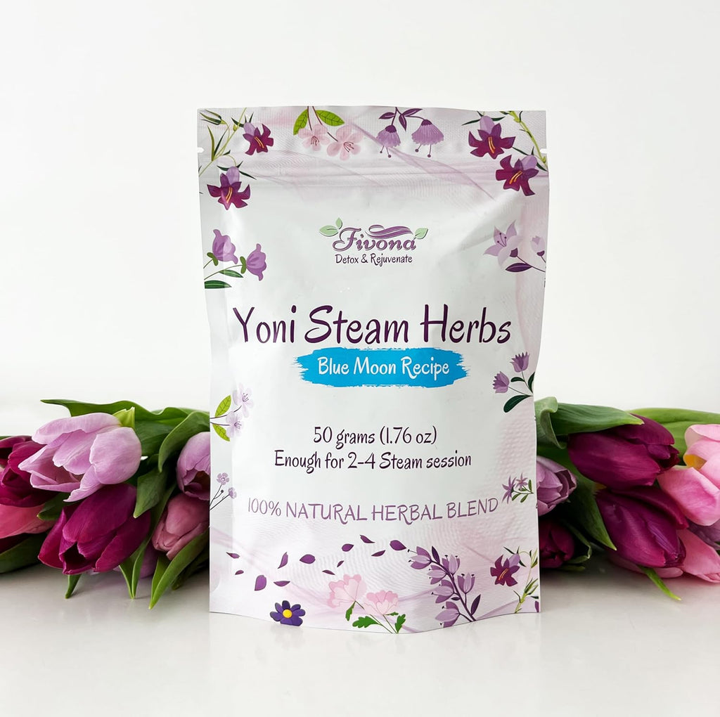 FIVONA Yoni Steaming Herbs - For Feminine Use And Rituals - V-Detox, Cleanse, Wash, Odor Control - 2 to 4 sessions - Female PH Balance- 1.76 Ounces