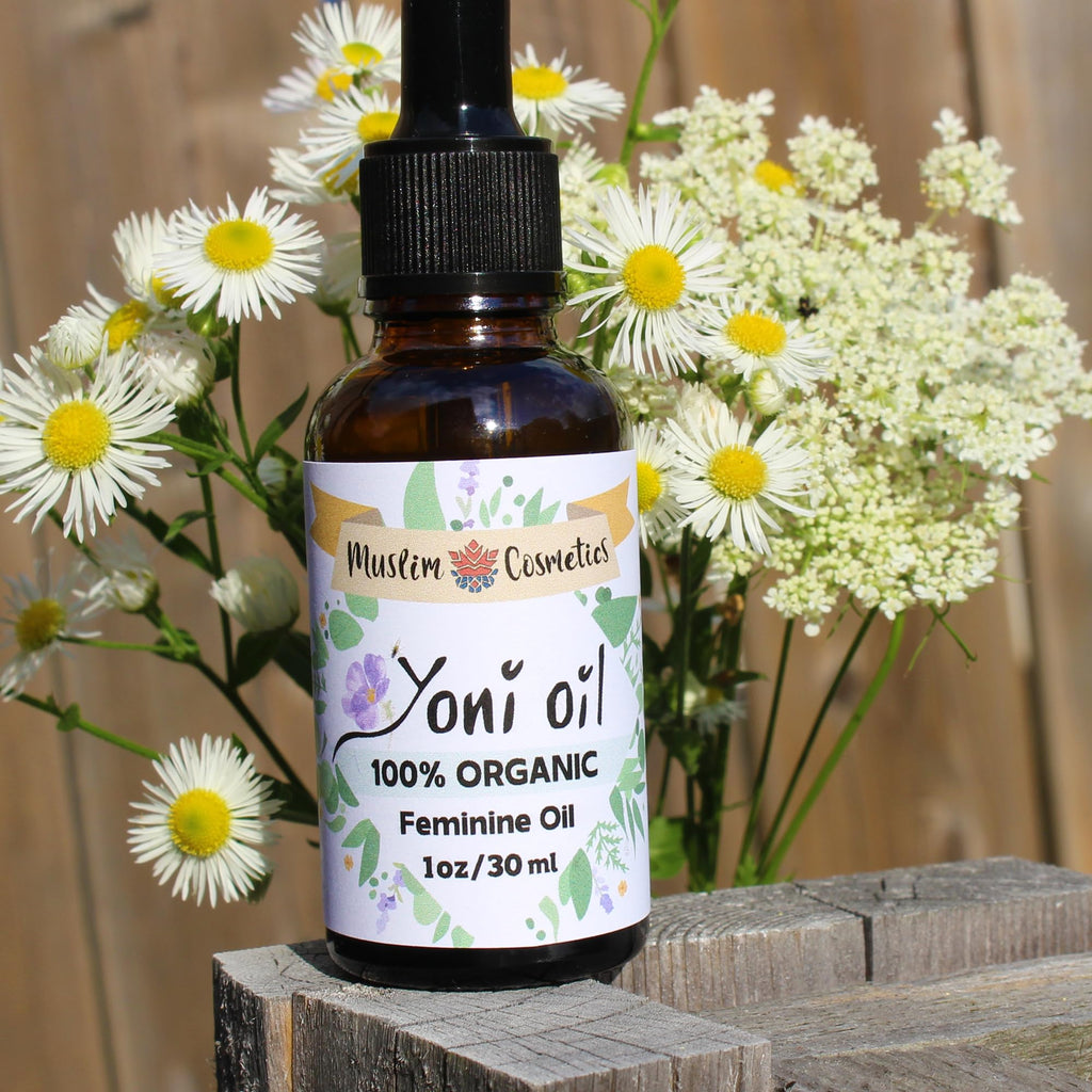 Organic Yoni oil | Natural vagninal moisturizer | 9 herbs for feminine care & odor || Made in Canada - Muslim Cosmetics - Yoni Oil (1oz (30ml))