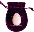 Yoni Egg of Rose Quartz, Drilled, Medium, with Certificate and Instructions, Pink Love Stone, for Women