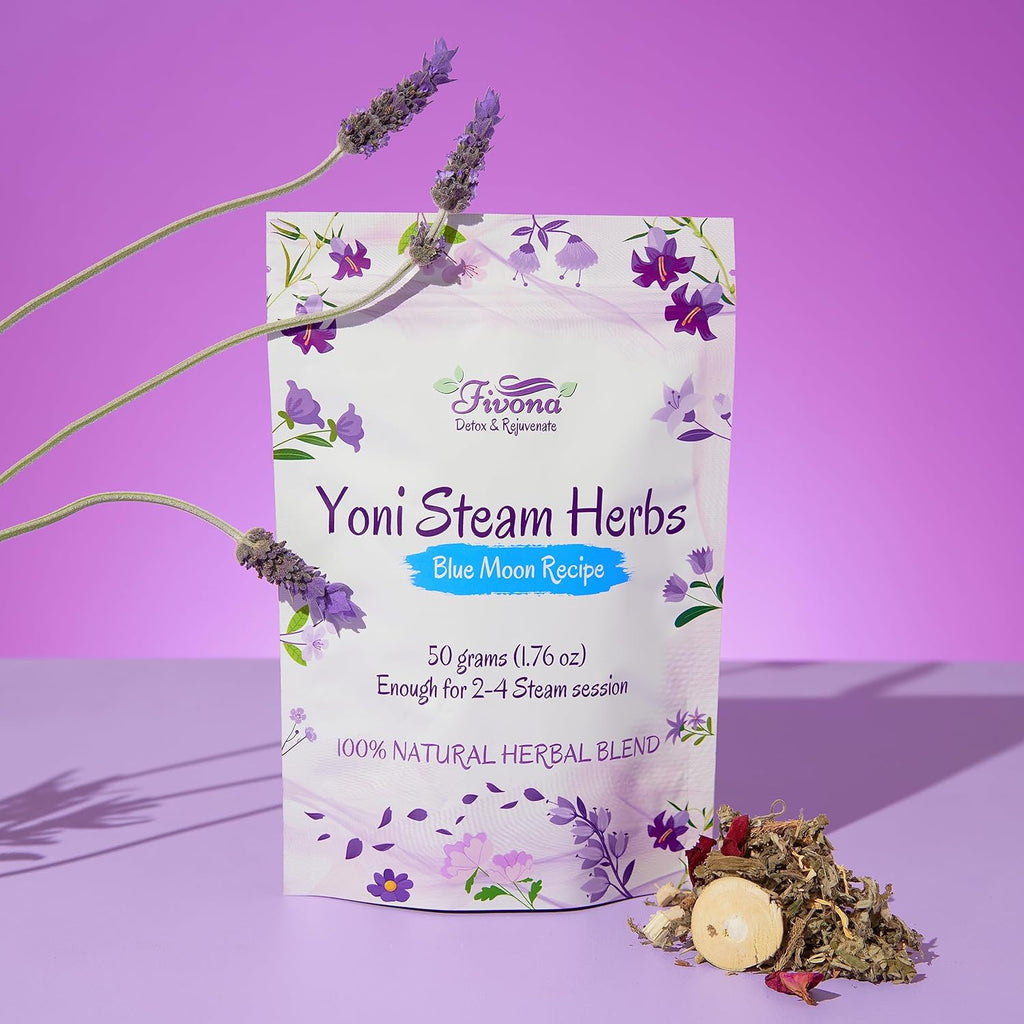 FIVONA Yoni Steaming Herbs - For Feminine Use And Rituals - V-Detox, Cleanse, Wash, Odor Control - 2 to 4 sessions - Female PH Balance- 1.76 Ounces